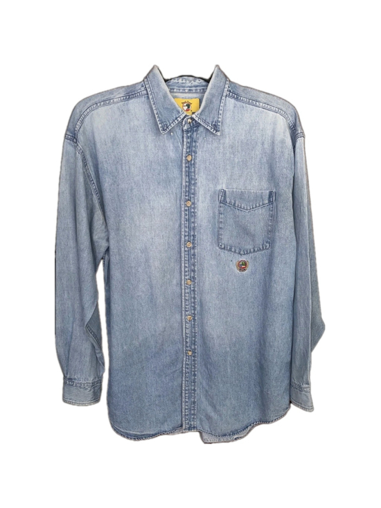 Duck Head Other - Vintage Duck Head Denim Button Down Shirt Mens L Light Wash 90s Workwear